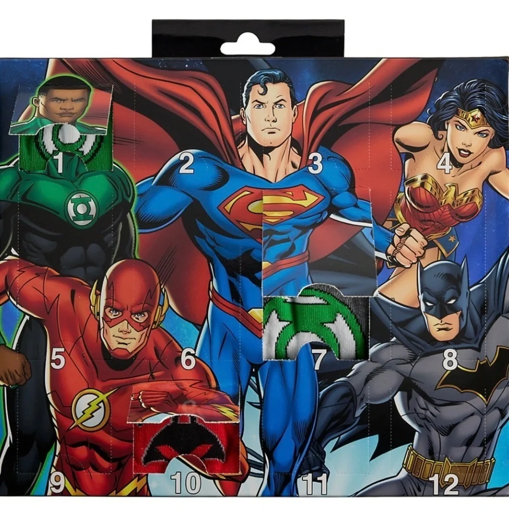 Men's 12 Days of Socks DC Comics Crew Socks‼️FINAL SALE